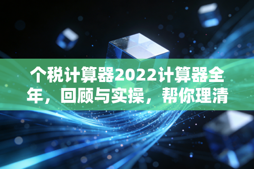 个税计算器2022计算器全年，回顾与实操，帮你理清每一分钱的去向