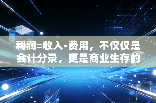 利润=收入-费用,不仅仅是会计分录,更是商业生存的底层逻辑