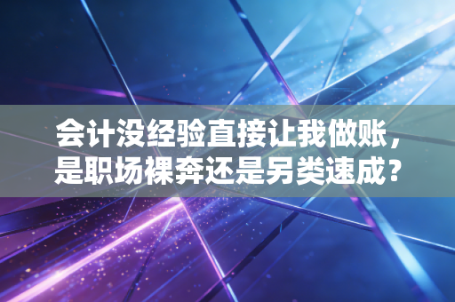 会计没经验直接让我做账,是职场裸奔还是另类速成?——一个注会老兵的真心话