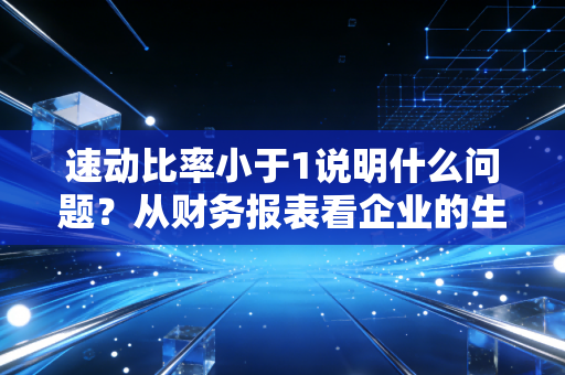 速动比率小于1说明什么问题?从财务报表看企业的生存焦虑与现金流真相