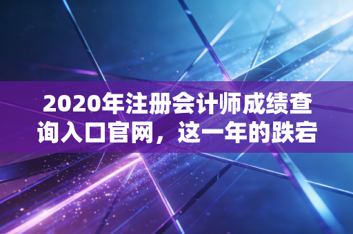 2020年注册会计师成绩查询入口官网，这一年的跌宕起伏，终究要在这一刻画上句号