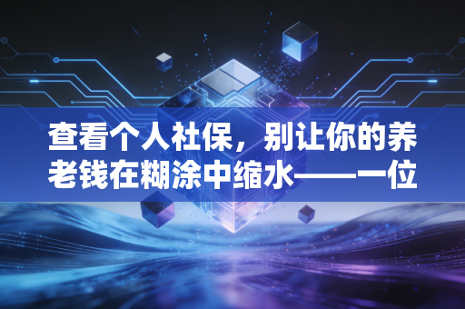 查看个人社保，别让你的养老钱在糊涂中缩水——一位注会师给你的血泪建议