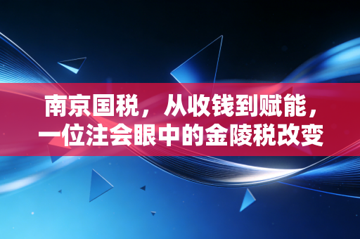 南京国税,从收钱到赋能,一位注会眼中的金陵税改变迁