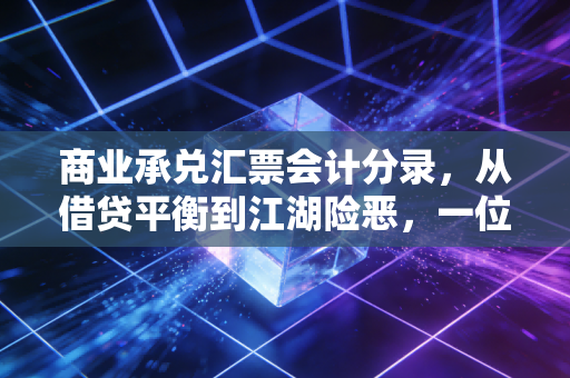 商业承兑汇票会计分录,从借贷平衡到江湖险恶,一位老会计的实操手记