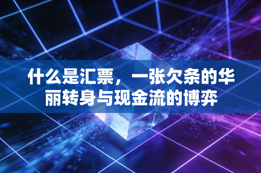 什么是汇票，一张欠条的华丽转身与现金流的博弈