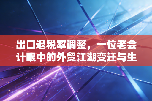 出口退税率调整，一位老会计眼中的外贸江湖变迁与生存之道
