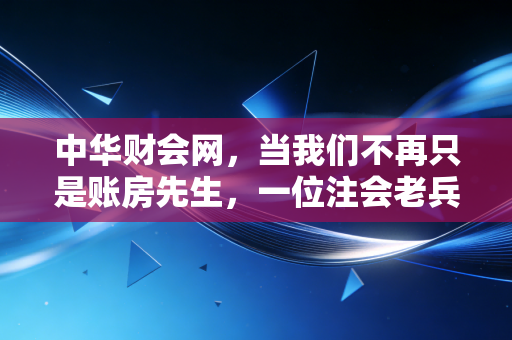 中华财会网,当我们不再只是账房先生,一位注会老兵眼中的行业变迁与职业突围