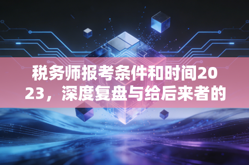税务师报考条件和时间2023，深度复盘与给后来者的职业进阶指南
