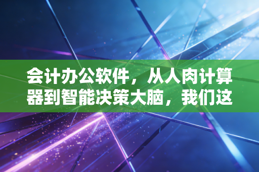 会计办公软件，从人肉计算器到智能决策大脑，我们这代财务人的进阶之路