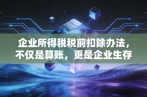 企业所得税税前扣除办法，不仅是算账，更是企业生存的省钱艺术