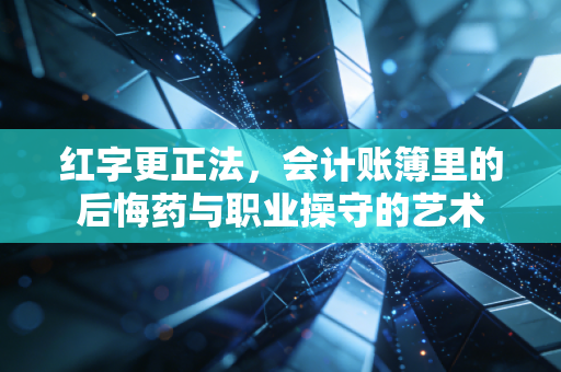 红字更正法，会计账簿里的后悔药与职业操守的艺术
