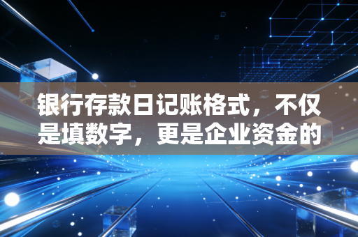 银行存款日记账格式,不仅是填数字,更是企业资金的心电图