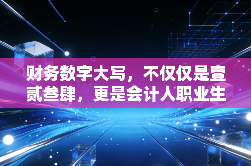 财务数字大写,不仅仅是壹贰叁肆,更是会计人职业生涯的最后一道防线