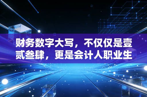 财务数字大写,不仅仅是壹贰叁肆,更是会计人职业生涯的最后一道防线