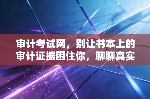 审计考试网,别让书本上的审计证据困住你,聊聊真实的审计人生