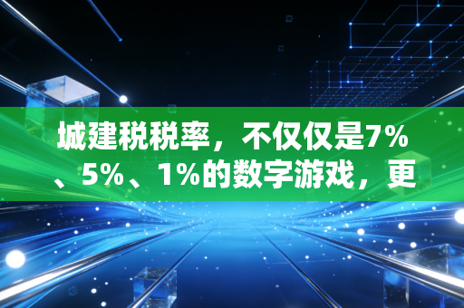 城建税税率,不仅仅是7%、5%、1%的数字游戏,更是企业选址的隐形指挥棒