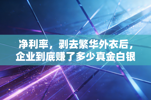 净利率,剥去繁华外衣后,企业到底赚了多少真金白银?