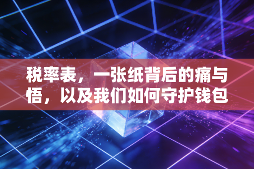 税率表,一张纸背后的痛与悟,以及我们如何守护钱包