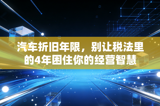 汽车折旧年限,别让税法里的4年困住你的经营智慧