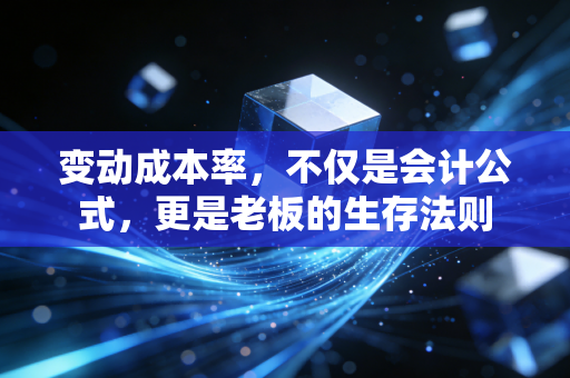 变动成本率,不仅是会计公式,更是老板的生存法则
