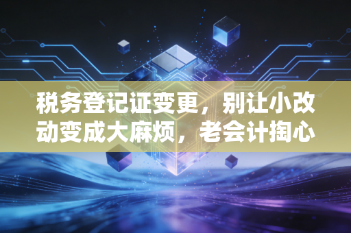 税务登记证变更,别让小改动变成大麻烦,老会计掏心窝子的经验谈