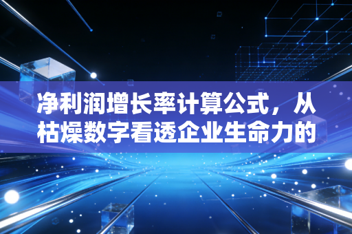 净利润增长率计算公式,从枯燥数字看透企业生命力的核心逻辑