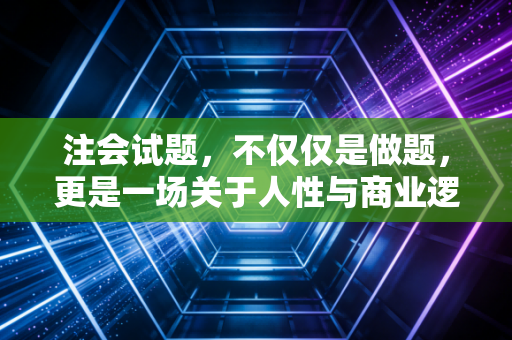 注会试题,不仅仅是做题,更是一场关于人性与商业逻辑的深度博弈