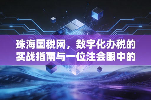 珠海国税网，数字化办税的实战指南与一位注会眼中的合规生存法则