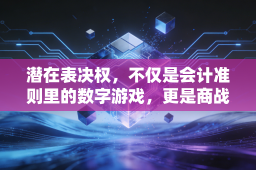 详细阅读:潜在表决权,不仅是会计准则里的数字游戏,更是商战博弈的隐形底牌 潜在表决权,不仅是会计准则里的数字游戏,更是商战博弈的隐形底牌