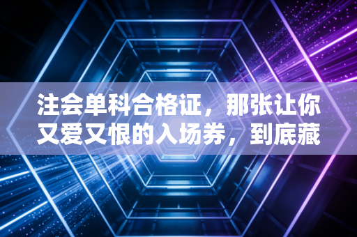 注会单科合格证,那张让你又爱又恨的入场券,到底藏着多少秘密?