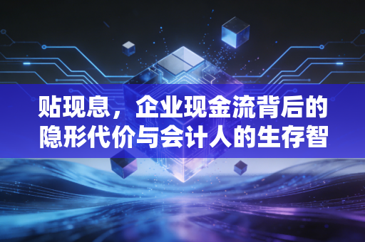 贴现息,企业现金流背后的隐形代价与会计人的生存智慧