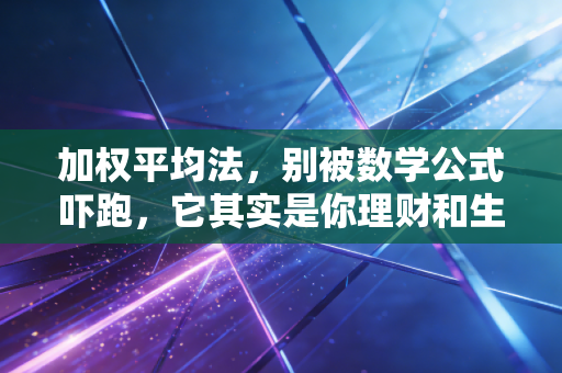 加权平均法,别被数学公式吓跑,它其实是你理财和生活的平衡大师