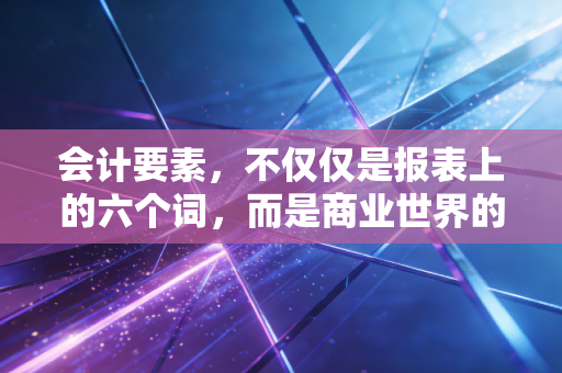 会计要素,不仅仅是报表上的六个词,而是商业世界的底层逻辑与人生隐喻