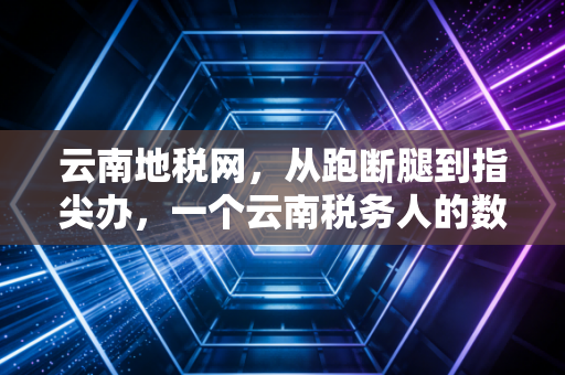 云南地税网，从跑断腿到指尖办，一个云南税务人的数字化亲历记