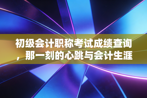 初级会计职称考试成绩查询，那一刻的心跳与会计生涯的真正起点