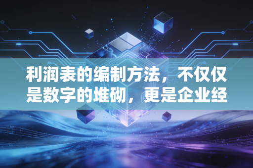 利润表的编制方法，不仅仅是数字的堆砌，更是企业经营逻辑的深度复盘