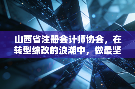山西省注册会计师协会，在转型综改的浪潮中，做最坚定的数字守门人