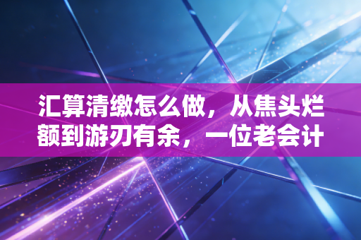 汇算清缴怎么做,从焦头烂额到游刃有余,一位老会计的实战心法