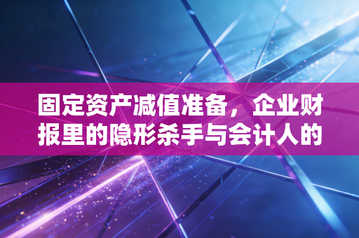 详细阅读:固定资产减值准备,企业财报里的隐形杀手与会计人的职业良知 固定资产减值准备,企业财报里的隐形杀手与会计人的职业良知