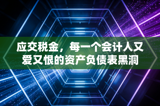应交税金,每一个会计人又爱又恨的资产负债表黑洞