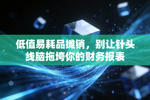 低值易耗品摊销,别让针头线脑拖垮你的财务报表