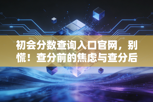 初会分数查询入口官网，别慌！查分前的焦虑与查分后的规划，老会计给你聊聊心里话