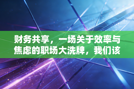 财务共享,一场关于效率与焦虑的职场大洗牌,我们该如何自处?