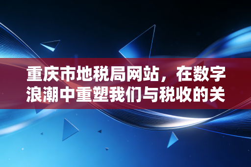 重庆市地税局网站，在数字浪潮中重塑我们与税收的关系