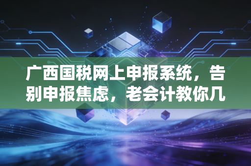 广西国税网上申报系统，告别申报焦虑，老会计教你几招保命秘籍