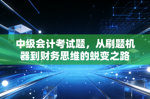 中级会计考试题,从刷题机器到财务思维的蜕变之路