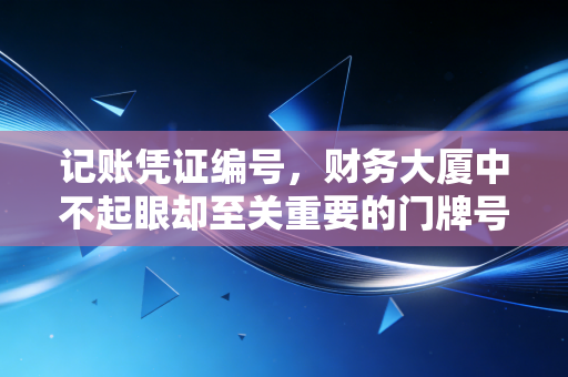 记账凭证编号,财务大厦中不起眼却至关重要的门牌号