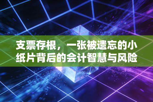 支票存根,一张被遗忘的小纸片背后的会计智慧与风险控制