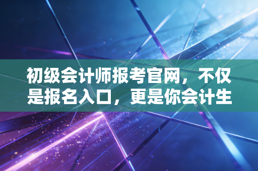 初级会计师报考官网,不仅是报名入口,更是你会计生涯的第一块敲门砖