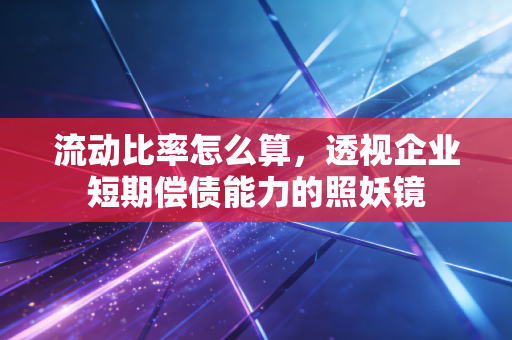 流动比率怎么算,透视企业短期偿债能力的照妖镜